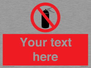 Custom prohibition no aerosol